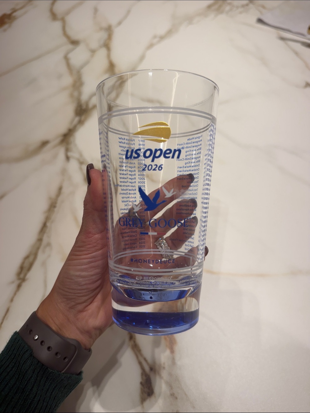US Open 2026 HONEY DEUCE Glass